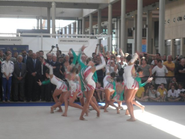 Le Farfalle della Ritmica. Nazionale Italiana di Ginnastica Ritmica. Cerimonia inaugurale Sports Days 2011 alla Fiera di Rimini